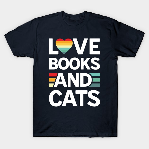 Books And Cats T-Shirt by Kouka25